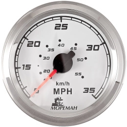 Спидометр под трубку Пито 0-35 узлов белый (10252261)